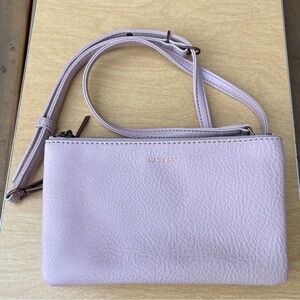 Matt & Nat Triplet Vegan Crossbody Bag In Whisper Pink NWOT